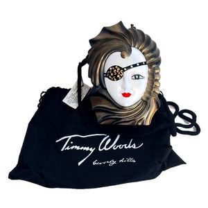 NWT Timmy Woods Lady of the Night Mask Handcrafted Handbag